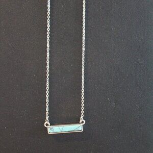 Turquoise Bar Necklace